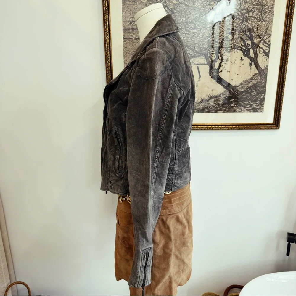 ✨ FREE PEOPLE vintage suede leather jacket